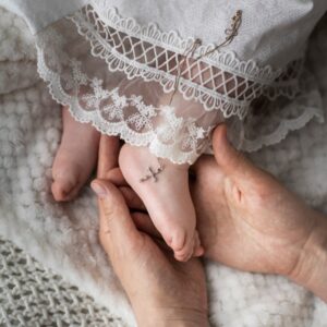 communion et baptême d'un enfant